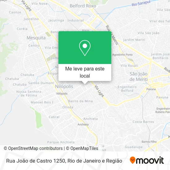 Rua João de Castro 1250 mapa
