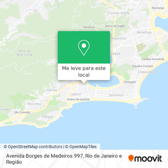 Avenida Borges de Medeiros 997 mapa