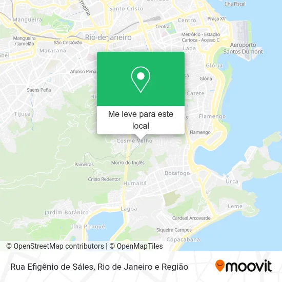 Rua Efigênio de Sáles mapa