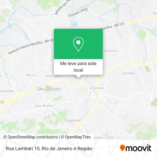 Rua Lambari 10 mapa