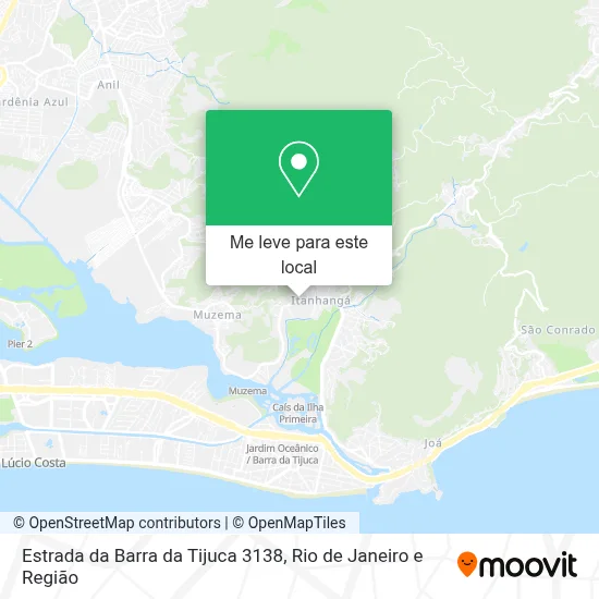 Estrada da Barra da Tijuca 3138 mapa