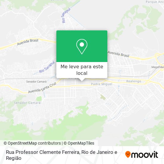 Rua Professor Clemente Ferreira mapa