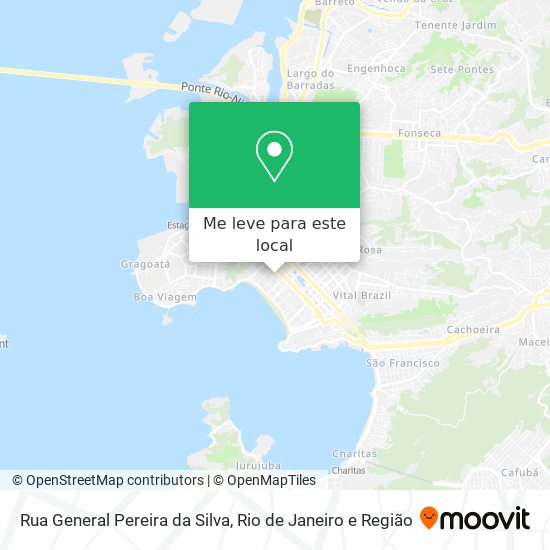 Rua General Pereira da Silva mapa