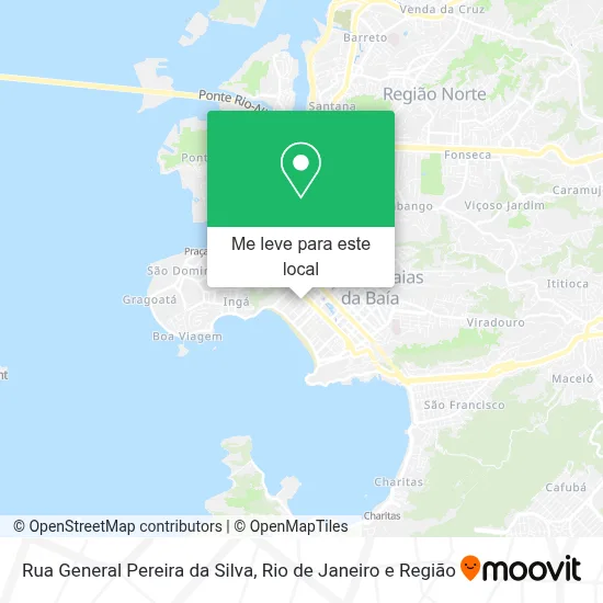 Rua General Pereira da Silva mapa