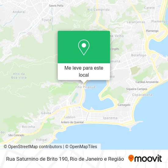 Rua Saturnino de Brito 190 mapa