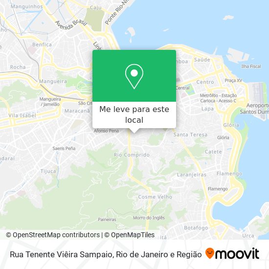Rua Tenente Viêira Sampaio mapa