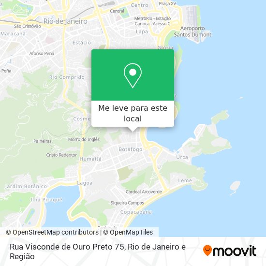 Rua Visconde de Ouro Preto 75 mapa