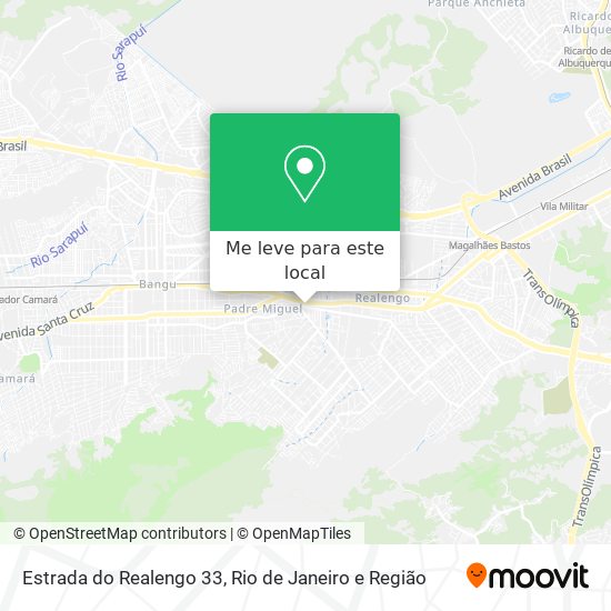 Estrada do Realengo 33 mapa