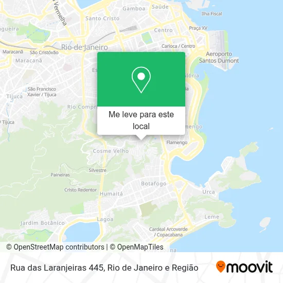 Rua das Laranjeiras 445 mapa