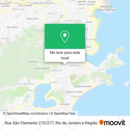 Rua São Clemente 275/277 mapa