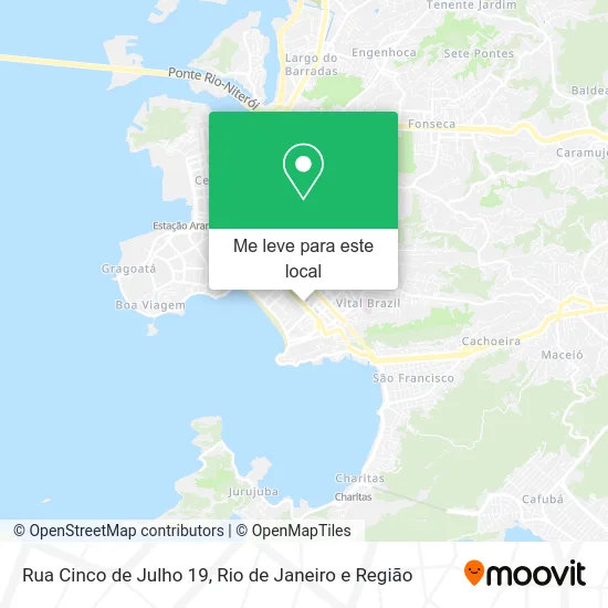 Rua Cinco de Julho 19 mapa