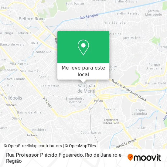 Rua Professor Plácido Figueiredo mapa
