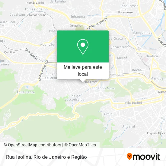 Rua Isolina mapa