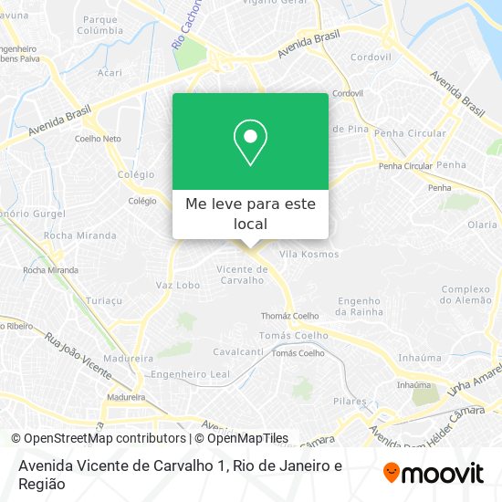 Avenida Vicente de Carvalho 1 mapa