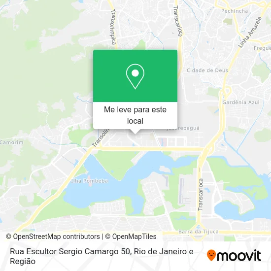 Rua Escultor Sergio Camargo 50 mapa