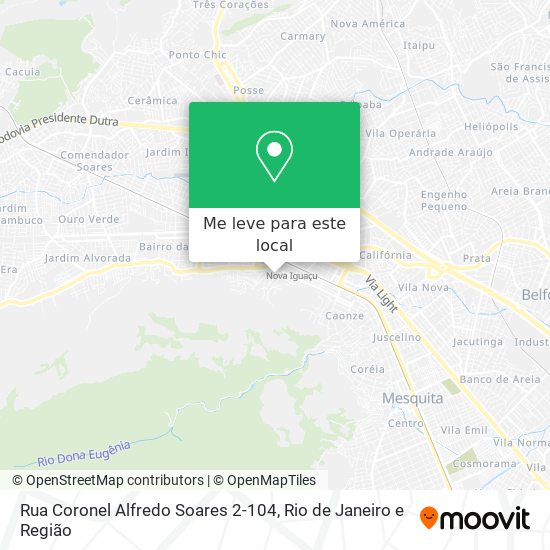 Rua Coronel Alfredo Soares 2-104 mapa