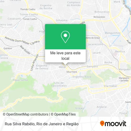 Rua Silva Rabêlo mapa