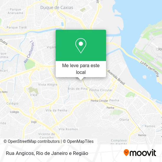 Rua Angicos mapa