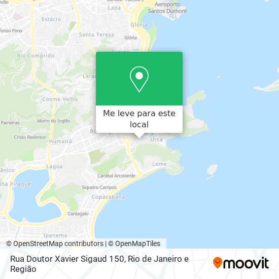 Rua Doutor Xavier Sigaud 150 mapa