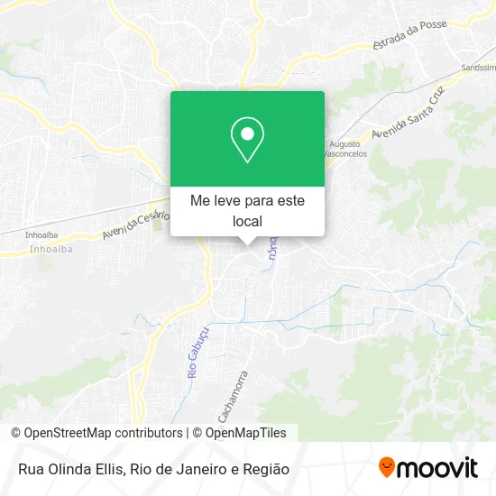 Rua Olinda Ellis mapa