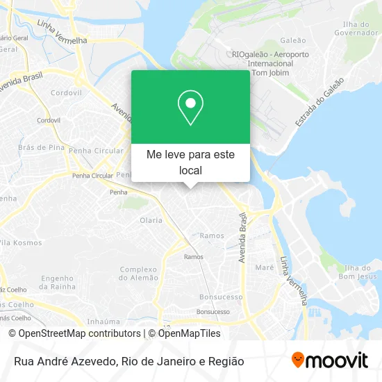 Rua André Azevedo mapa