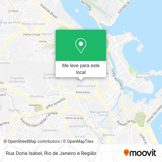 Rua Dona Isabel mapa