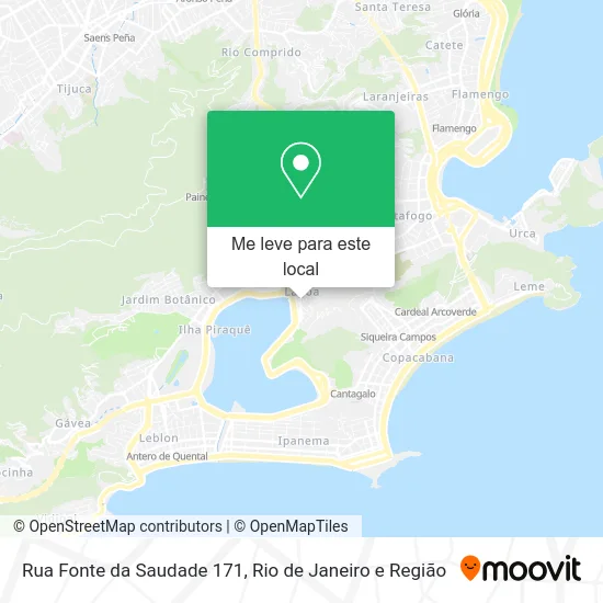 Rua Fonte da Saudade 171 mapa