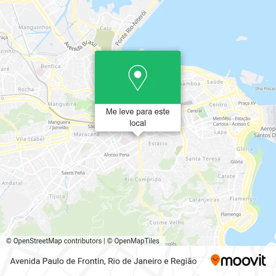 Avenida Paulo de Frontin mapa