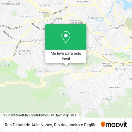 Rua Deputado Átila Nunes mapa