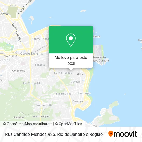 Rua Cândido Mendes 925 mapa