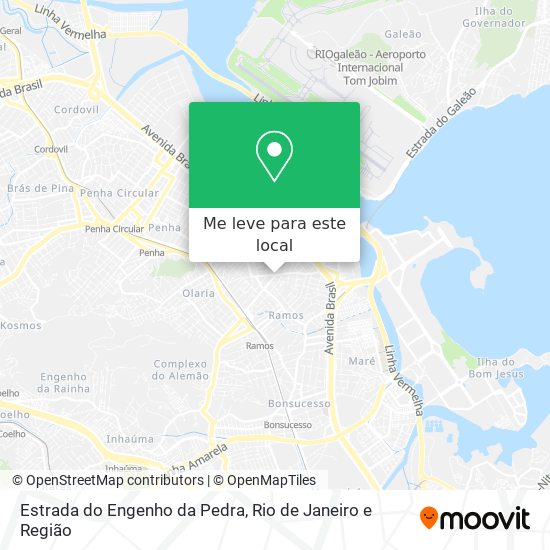 Estrada do Engenho da Pedra mapa