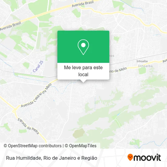 Rua Humildade mapa