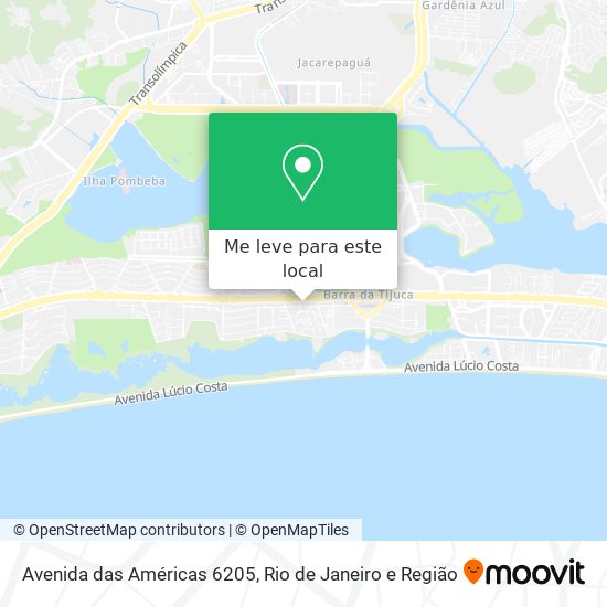 Avenida das Américas 6205 mapa