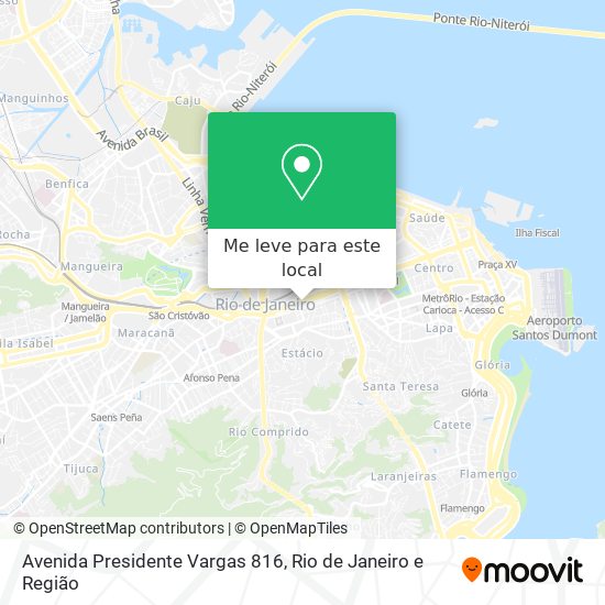 Avenida Presidente Vargas 816 mapa