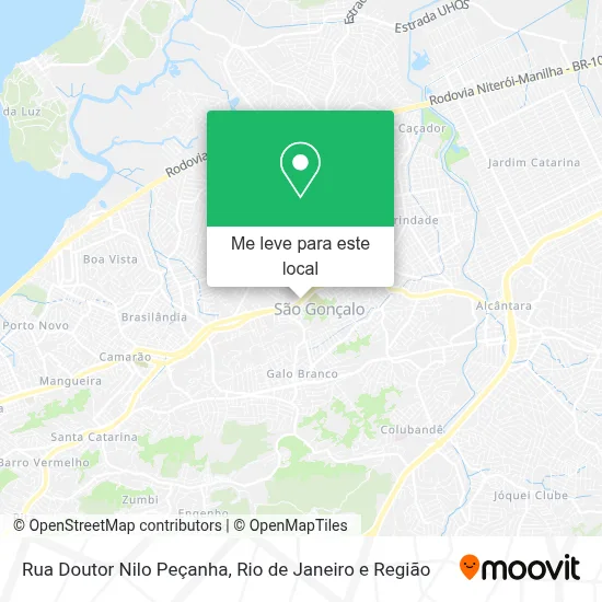 Rua Doutor Nilo Peçanha mapa