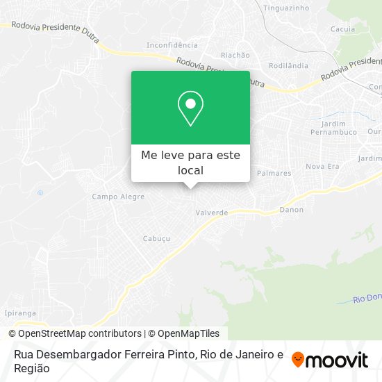 Rua Desembargador Ferreira Pinto mapa