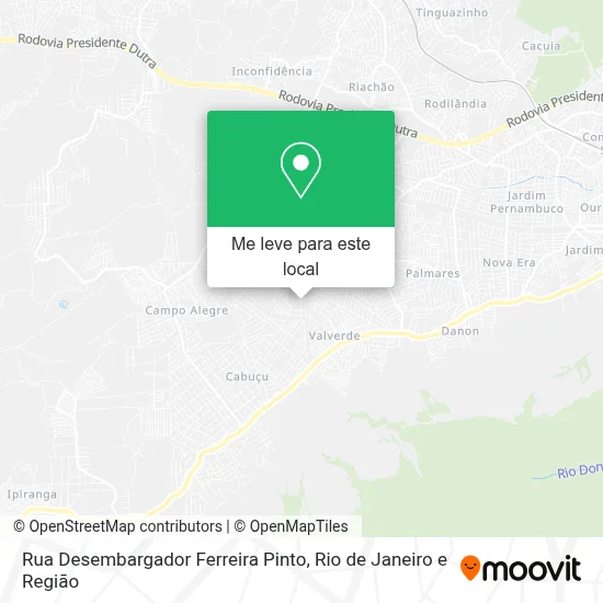 Rua Desembargador Ferreira Pinto mapa