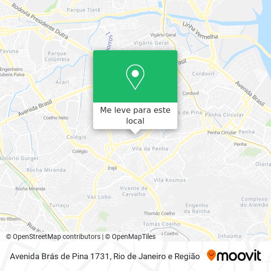 Avenida Brás de Pina 1731 mapa