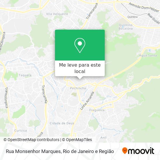 Rua Monsenhor Marques mapa