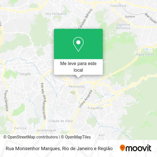 Rua Monsenhor Marques mapa