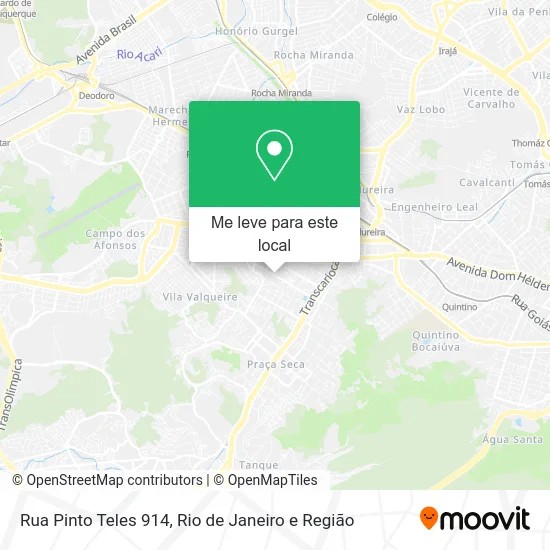 Rua Pinto Teles 914 mapa