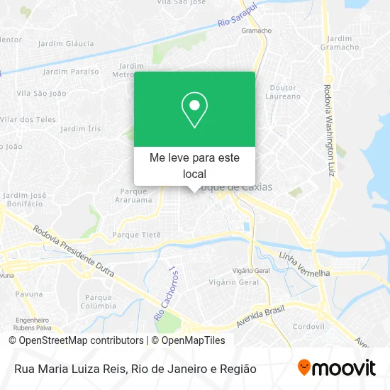 Rua Maria Luiza Reis mapa
