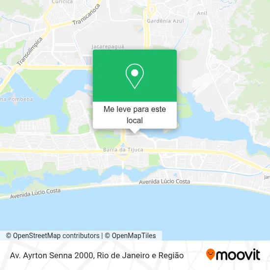 Av. Ayrton Senna 2000 mapa