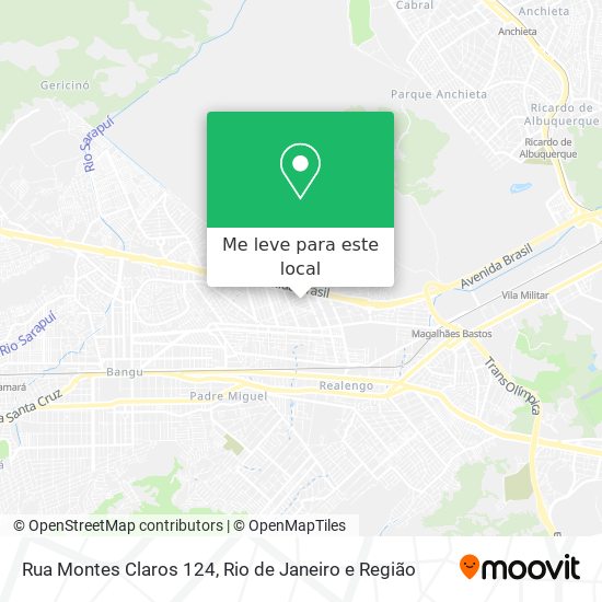 Rua Montes Claros 124 mapa