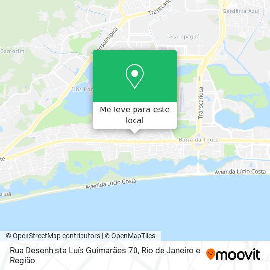 Rua Desenhista Luís Guimarães 70 mapa