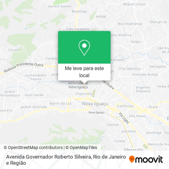 Avenida Governador Roberto Silveira mapa
