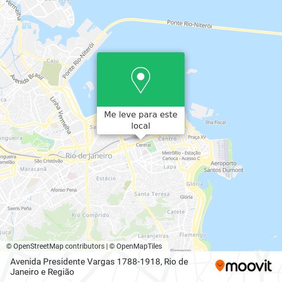 Avenida Presidente Vargas 1788-1918 mapa