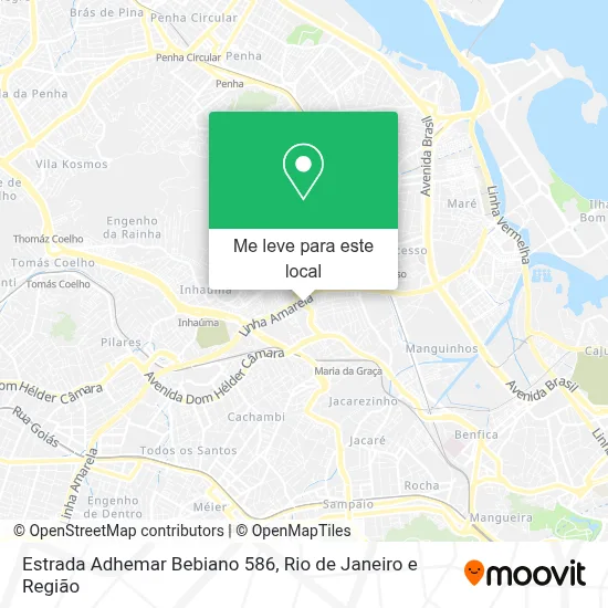 Estrada Adhemar Bebiano 586 mapa