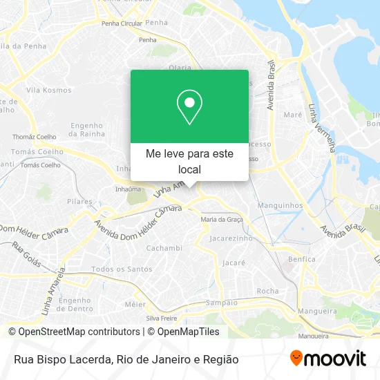 Rua Bispo Lacerda mapa