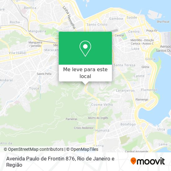 Avenida Paulo de Frontin 876 mapa